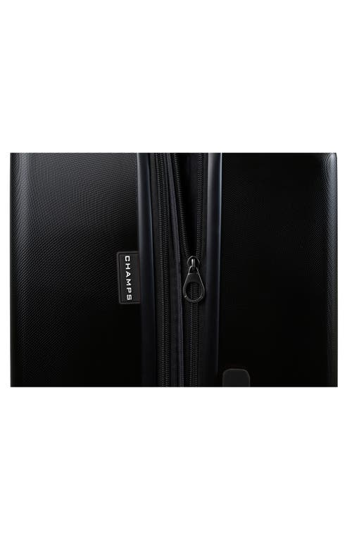 Shop Champs Vintage Muse 3-piece Hardside Spinner Suitcases In Black/black