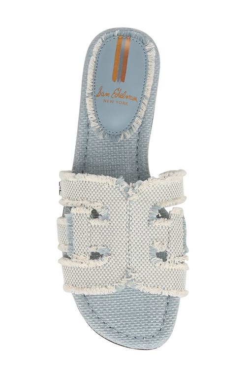 Sam Edelman Bay Fray Slide Sandal In Robin Egg Blue