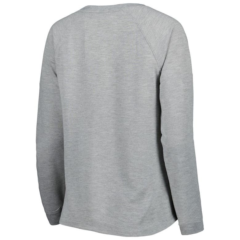 Outerstuff Youth Heathered Gray Minnesota Vikings Head-to-Head Long Sleeve T-Shirt Size: Large