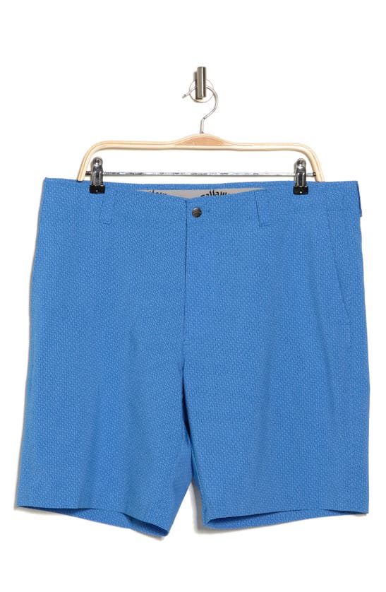 Callaway Golf Smu Flat Front Shorts In Magnetic Blue