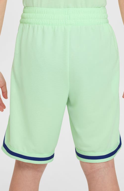 Shop Nike Kids' Dri-fit Dna Athletic Shorts In Vapor Green/white