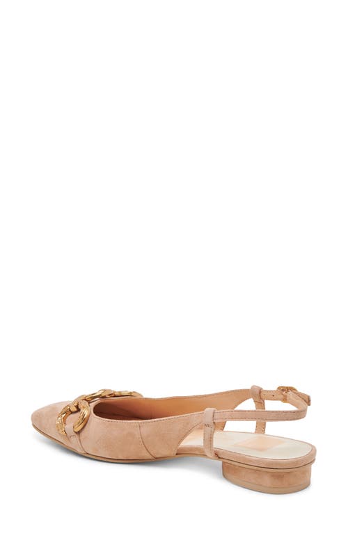 Shop Dolce Vita Ramano Slingback Flat In Toffee Suede