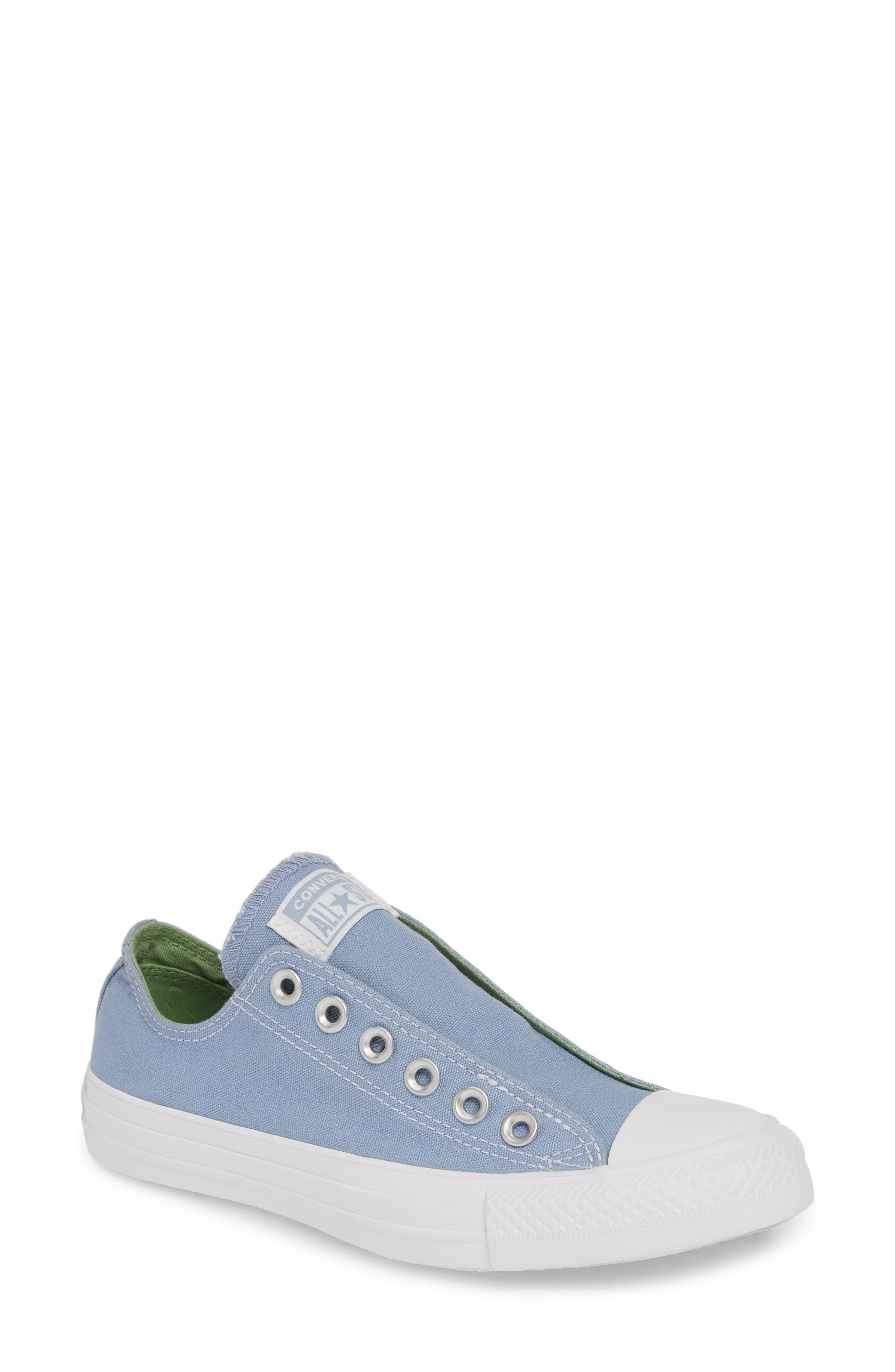 Converse Chuck Taylor All Star Laceless Low Top Sneaker- Blue