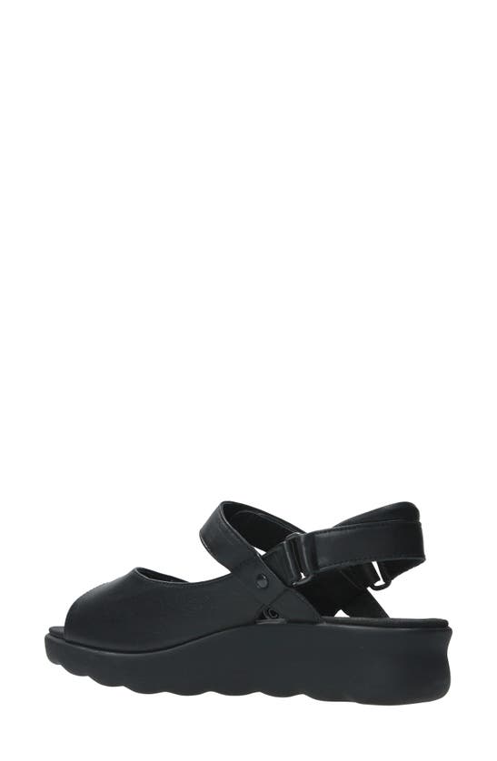 Shop Wolky Pitchu Slingback Platform Sandal In Black