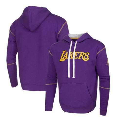 Women's DKNY Sport Purple Los Angeles Lakers Regina Raglan Pullover  Sweatshirt
