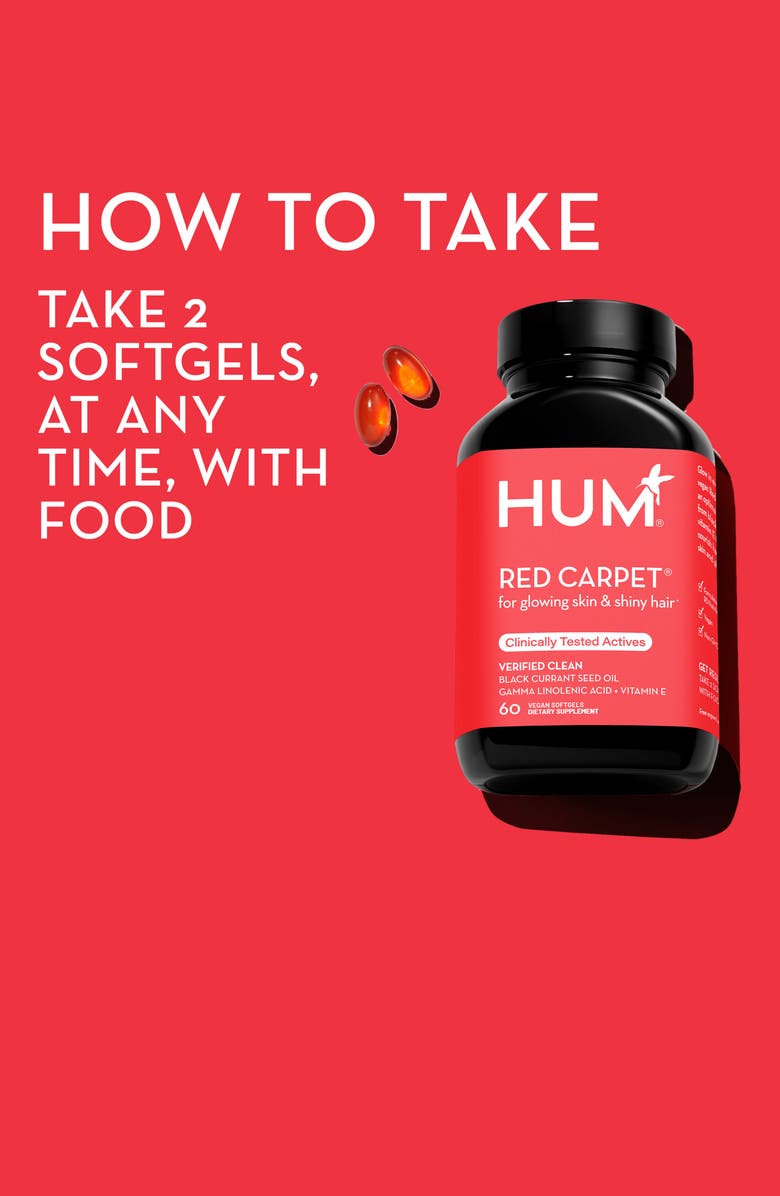 Hum Nutrition Red Carpet® Glowing Skin and Hair Dietary Supplement
