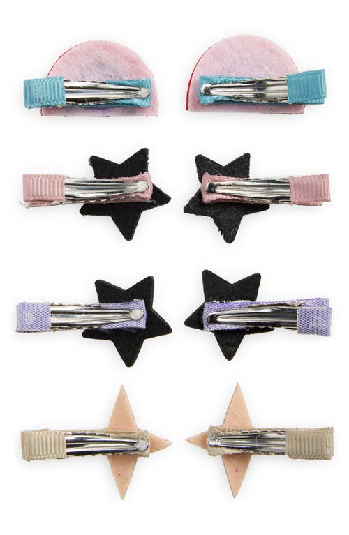 Shop Mimi & Lula Kids' Assorted 8-pack Over The Rainbow Mini Hair Clips In Pink