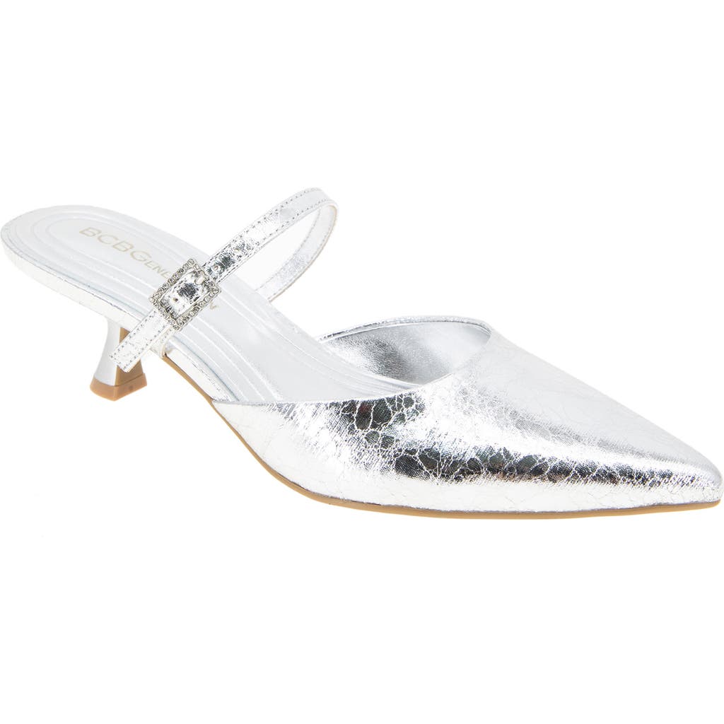Bcbgeneration Katalina Pump In Silver Crackle