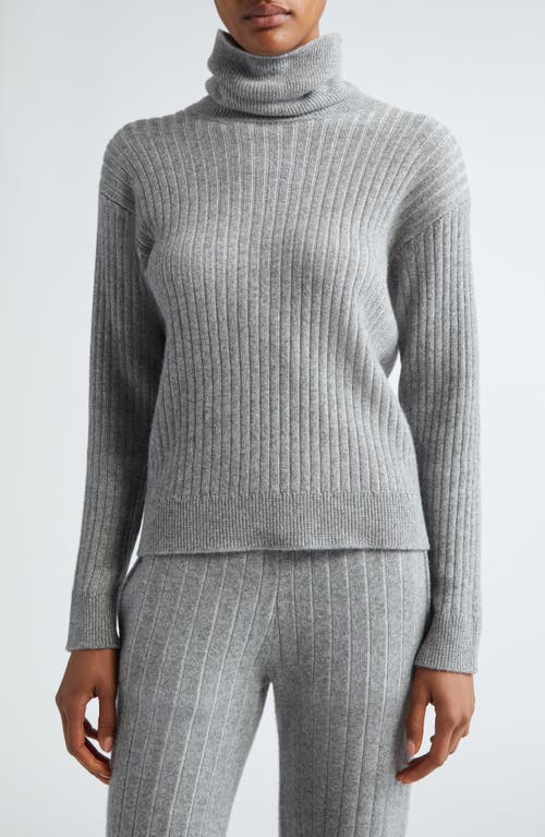 Eleventy Virgin Wool & Cashmere Rib Turtleneck Sweater In Grey