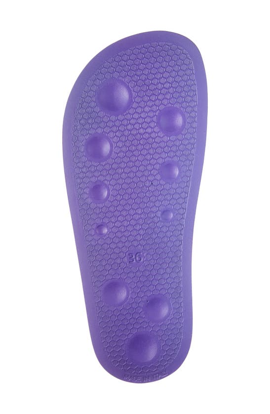 Off-white Logo Pool Slide Sandal In Violet Black