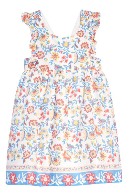 Mini Boden Kids' Bow Back Dress in Ivory Paisley | Smart Closet