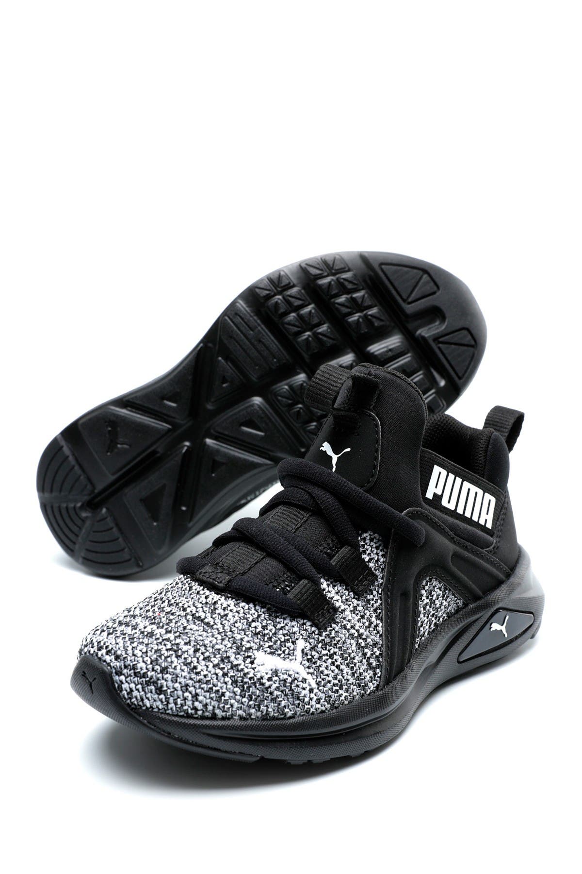 Puma Kids' Enzo 2 Multi Ac Sneaker In Black- White | ModeSens