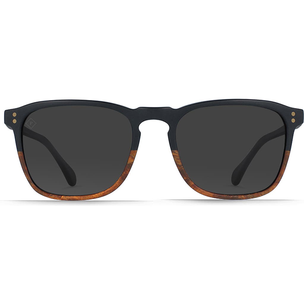 Raen Wiley 54mm Polarized Square Sunglasses In Black