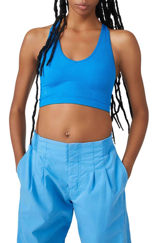 Fp Movement Free Throw Crop Tank In Cobalt