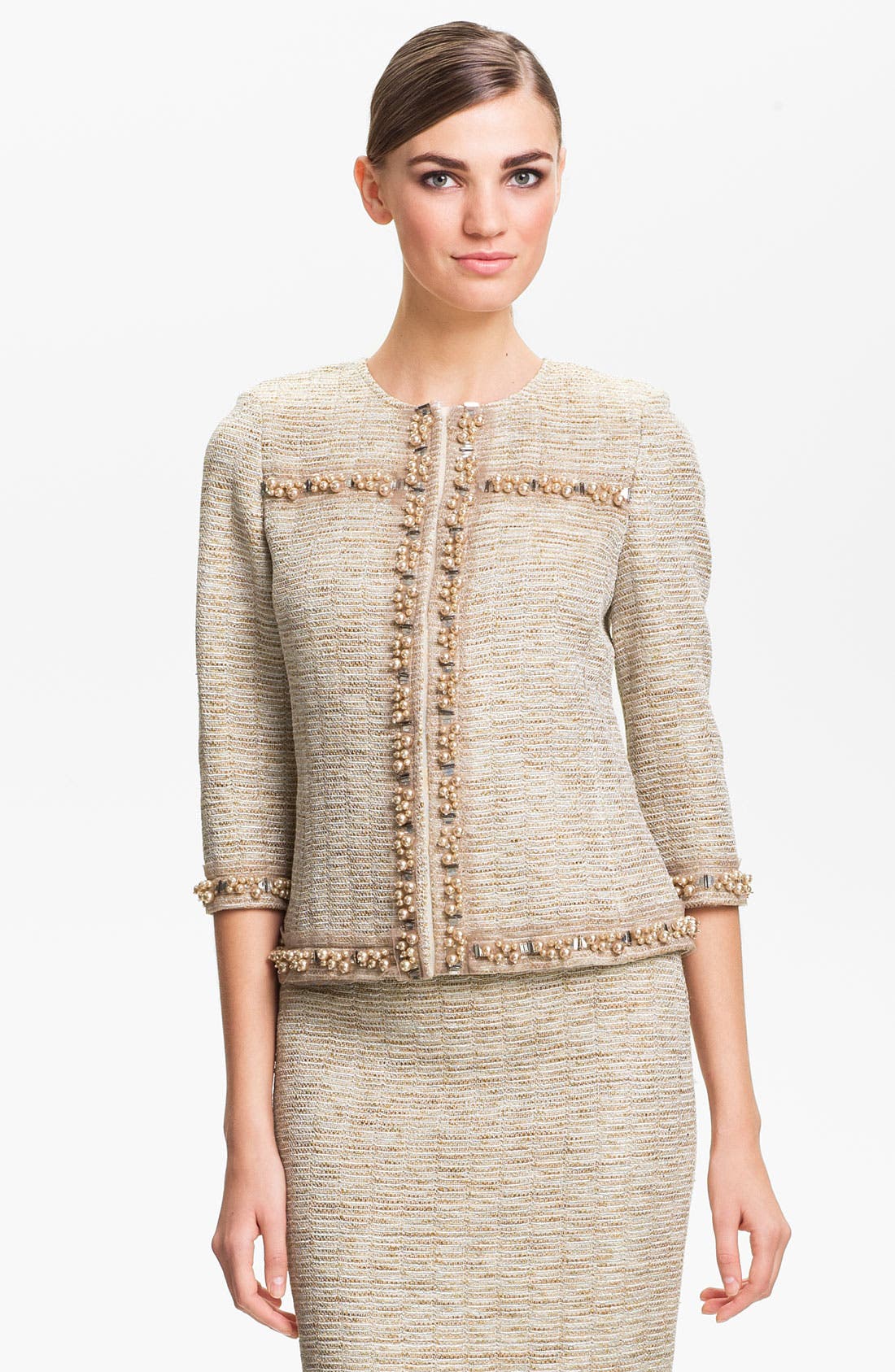 St. John Collection Shimmer Knit Jacket Nordstrom
