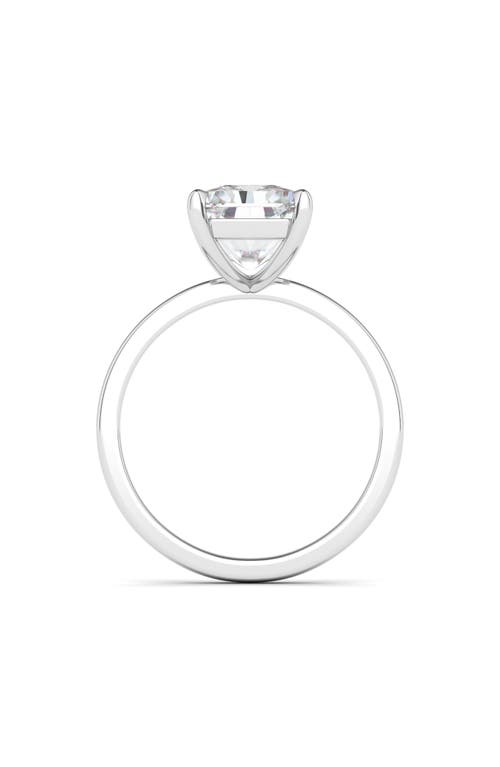 Shop Hautecarat Radiant Cut Lab Created Diamond Ring In 3.00 Ctw 18k White Gold