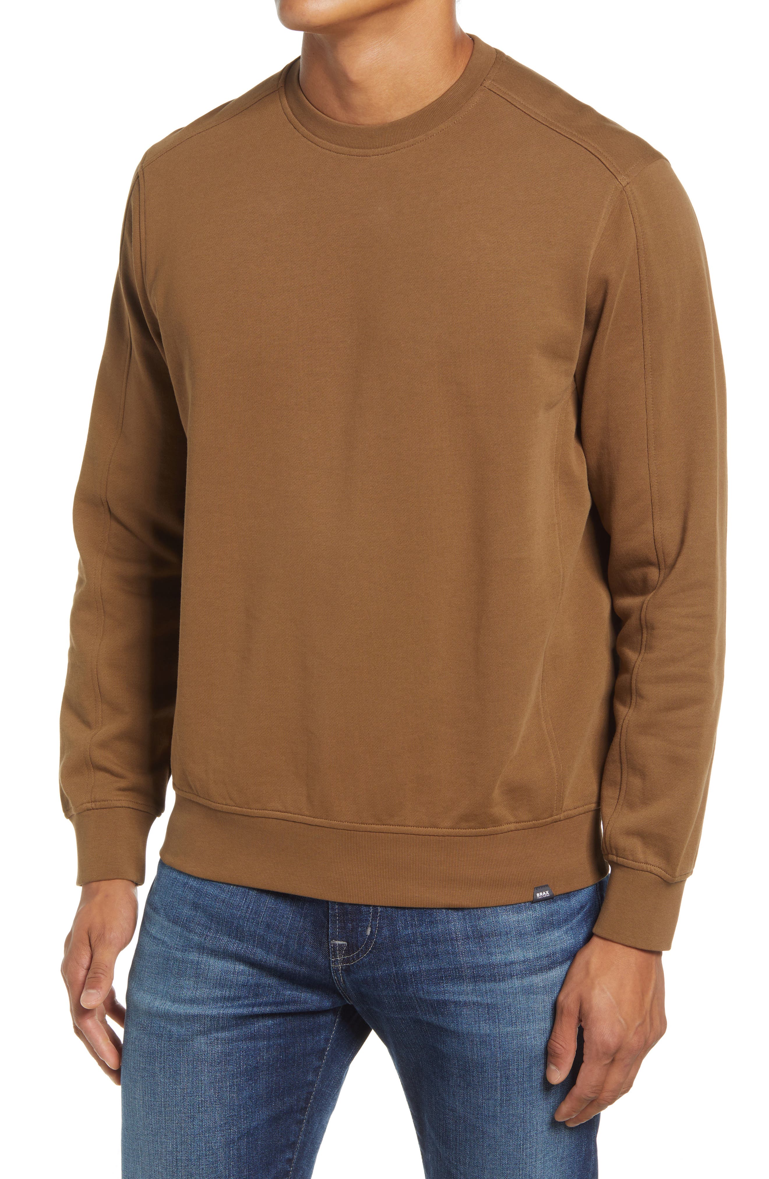 light brown crewneck