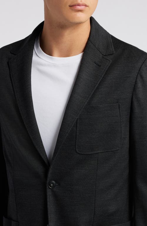 Shop Canali Impeccabile Solid Knit Sport Coat In Charcoal