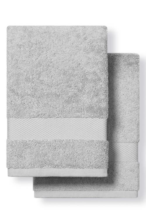 Boll & Branch Plush Organic Cotton Bath Towel in Pale Pewter (Hand Towel)