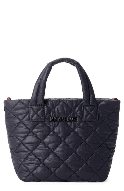 Petite Metro Deluxe Quilted Nylon Tote in Black