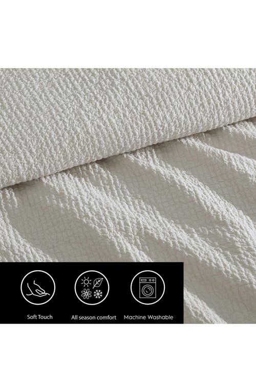 Vera Wang Puckered Comforter Set In Silver Leaf