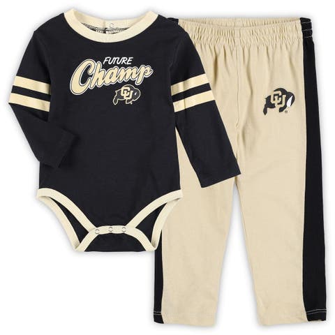 Outerstuff Newborn & Infant Black/Heathered Gray Pittsburgh Steelers Born to Win Two-Pack Long Sleeve Bodysuit Set