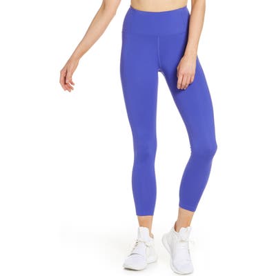 Girlfriend Collective High Waist 7/8 Leggings, Blue