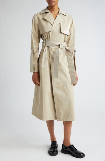 PARTOW Carlo Water Repellent Coated Cotton Trench CoatA | Nordstrom