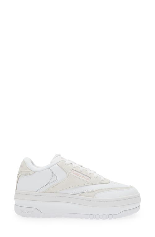 Shop Reebok Club C Extra Platform Sneaker In White/ashlil/pure Grey