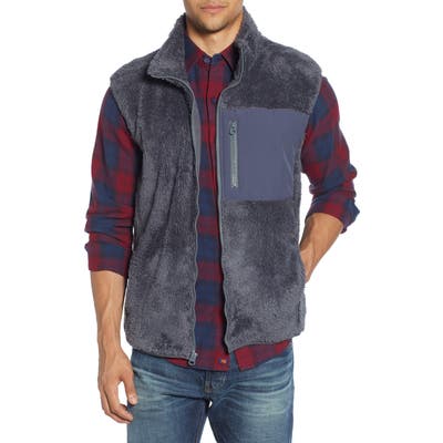The Normal Brand Henry Regular Fit Fleece Vest, Blue