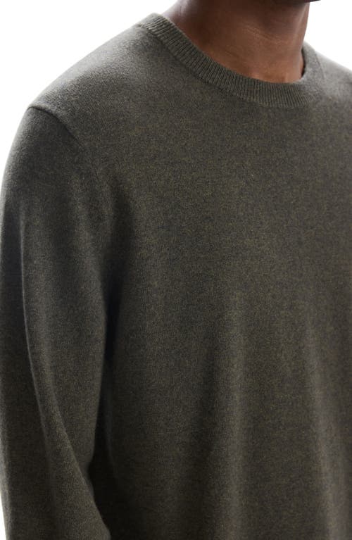 Shop Theory Hilles Cashmere Sweater In Hunter Green Melange