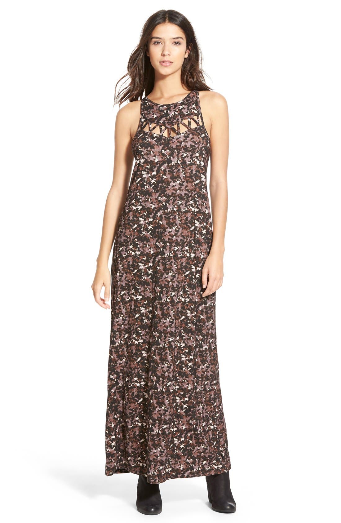 tied up maxi dress