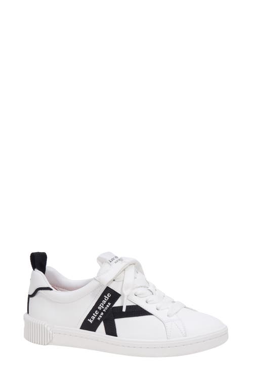 Kate Spade New York Signature Sneaker In True White/black