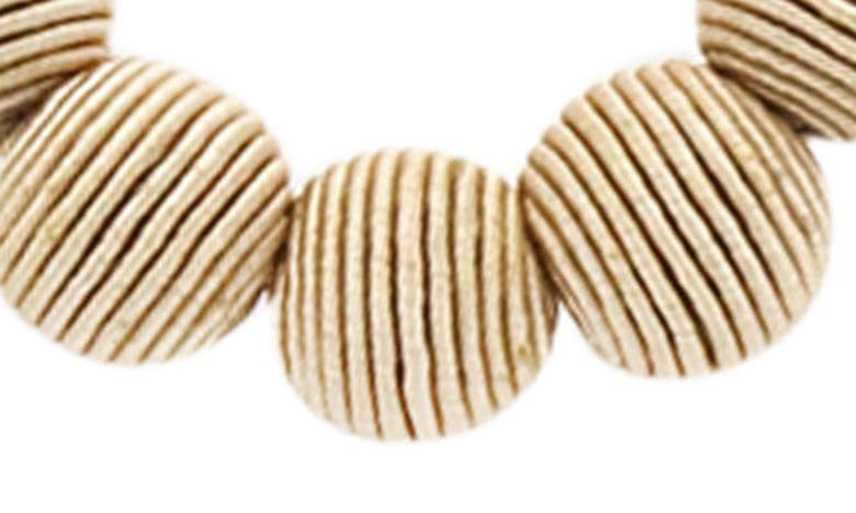 Shop Panacea Wrapped Bead Teardrop Earrings In Ivory