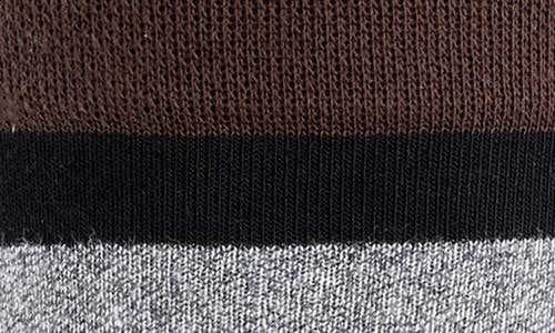 Falke Mapped Line Cotton Blend Mid Calf Socks In Henne