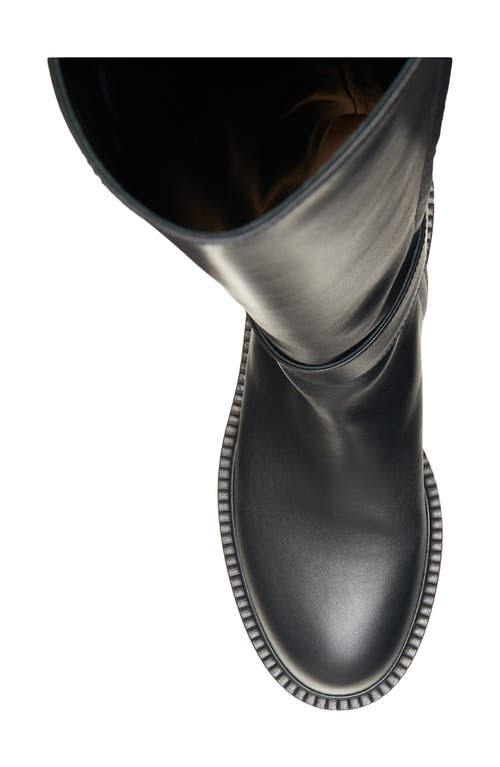 Shop Valentino Garavani Vlogo Locker Boot In Nero