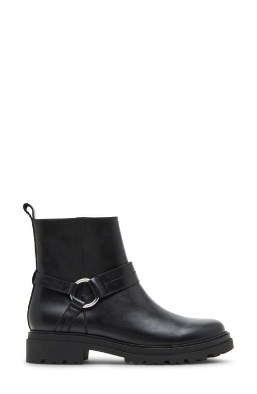 Shop Blondo Trishell Waterproof Moto Boot In Black Leather