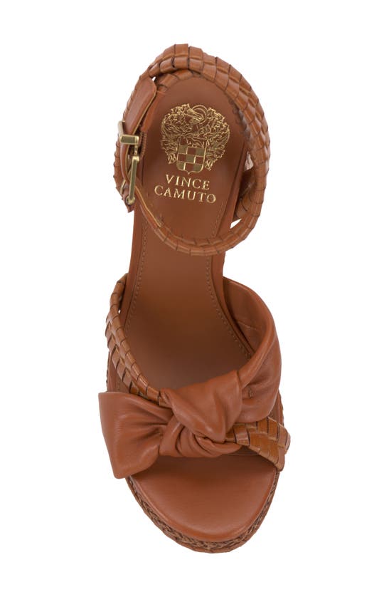 Shop Vince Camuto Fancey Ankle Strap Sandal In Dark Brown