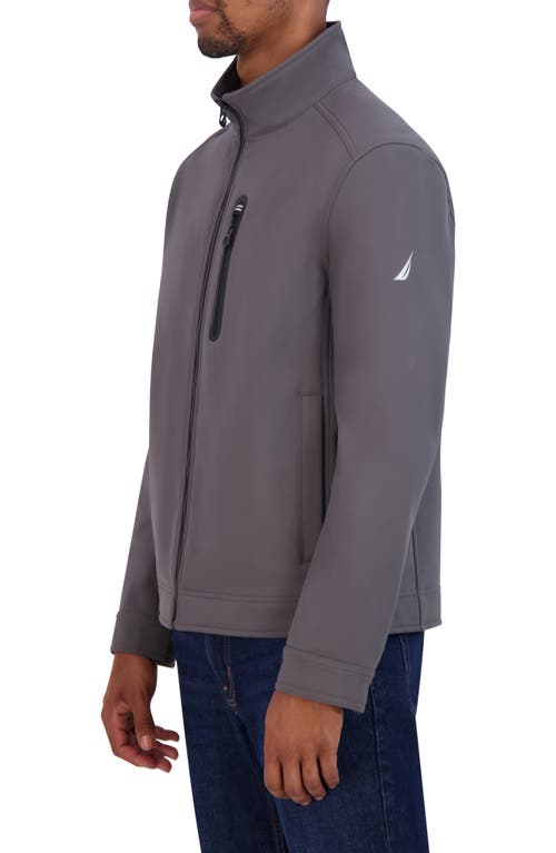 Nautica Softshell Bonded Jacket In Metal Grey