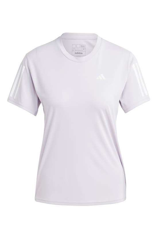 Adidas Originals Own The Run Tee In Silver Dawn