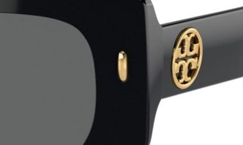 Tory Burch Women's 0ty7202u 50mm Rectangular Sunglasses In Black