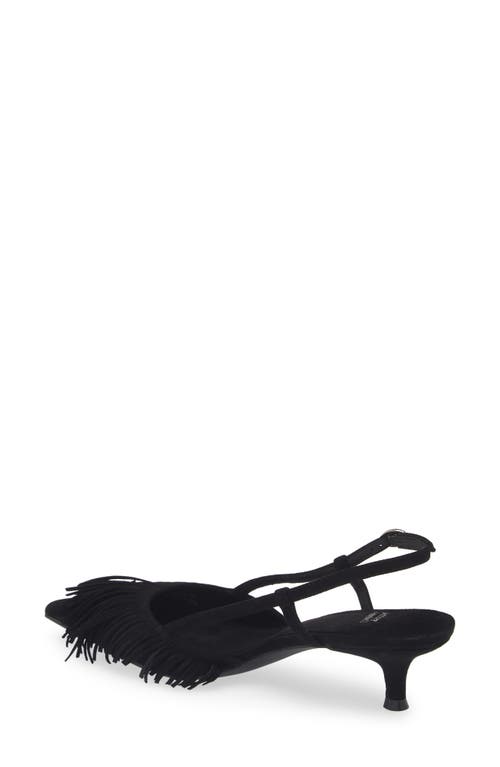 Shop Jeffrey Campbell Lasso Me Slingback Pointed Toe Pump In Black Suede