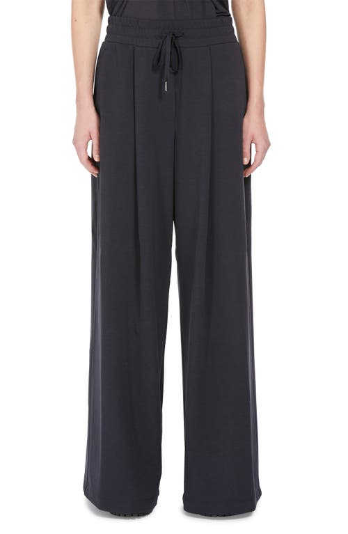 Shop Weekend Max Mara Romagna Drawstring Jersey Pants In Navy