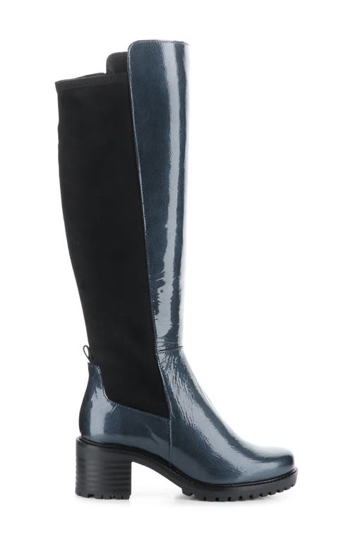 Shop Bos. & Co. Idun Over The Knee Boot In Blue/black