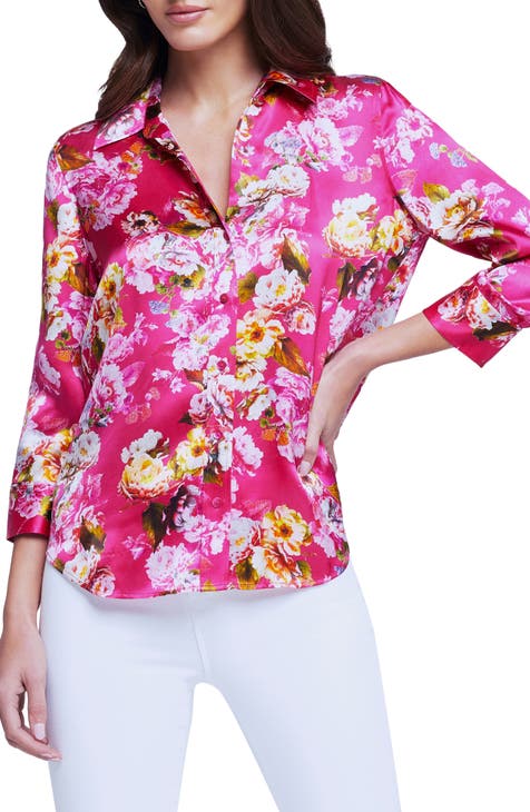 pink silk blouses | Nordstrom