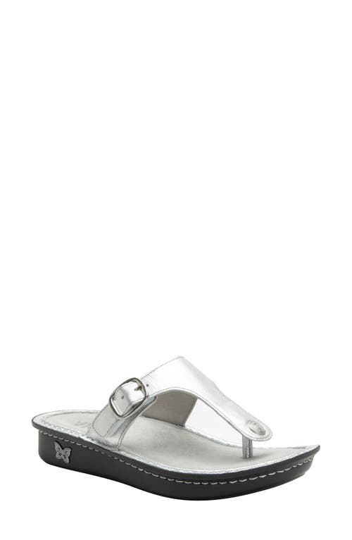 Vella Platform Sandal in Silver
