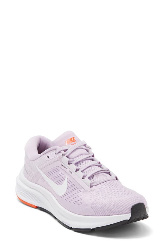 Nike Air Zoom Structure 24 Running Shoe In Doll/ White/ Lilac/ Orange