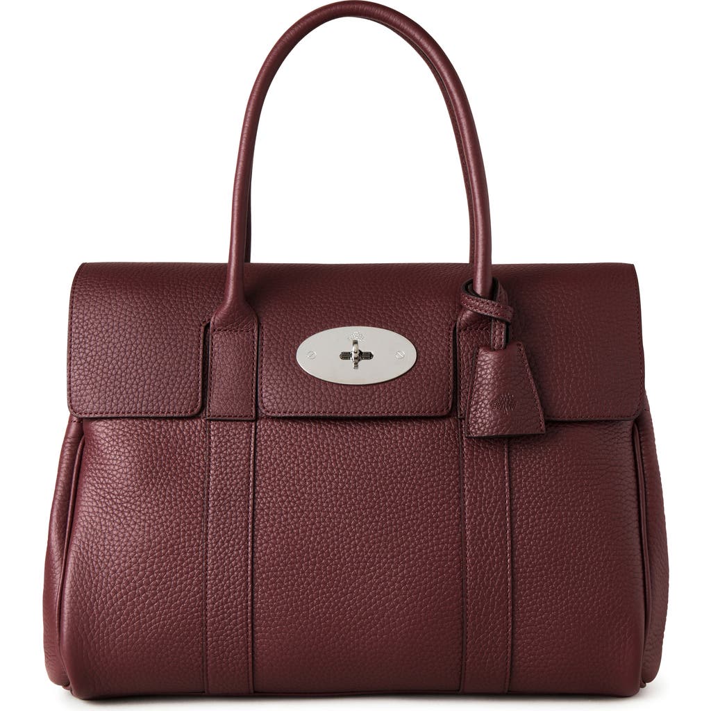 MULBERRY MULBERRY BAYSWATER GRAINED LEATHER SATCHEL