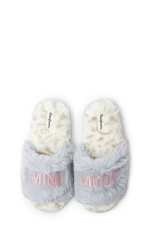 Dearfoams Kids' Faux Fur Slide Slipper In Mini Mode