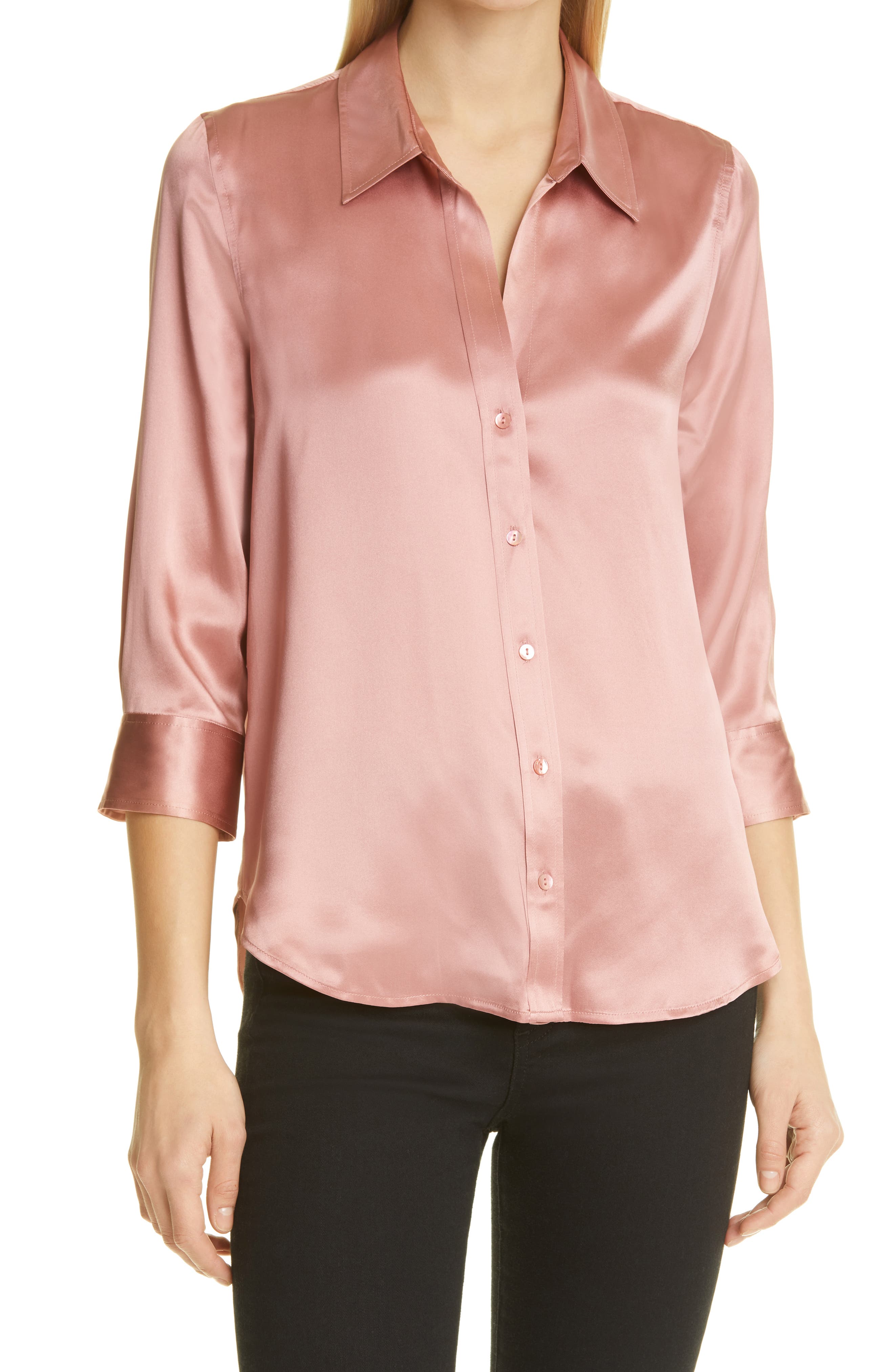 L'AGENCE | Dani Silk Blouse | Nordstrom Rack